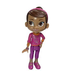 3.5” Polly Pocket Disney Doc McStuffins DOLL Wearing Pink Sparkle Toy Figure